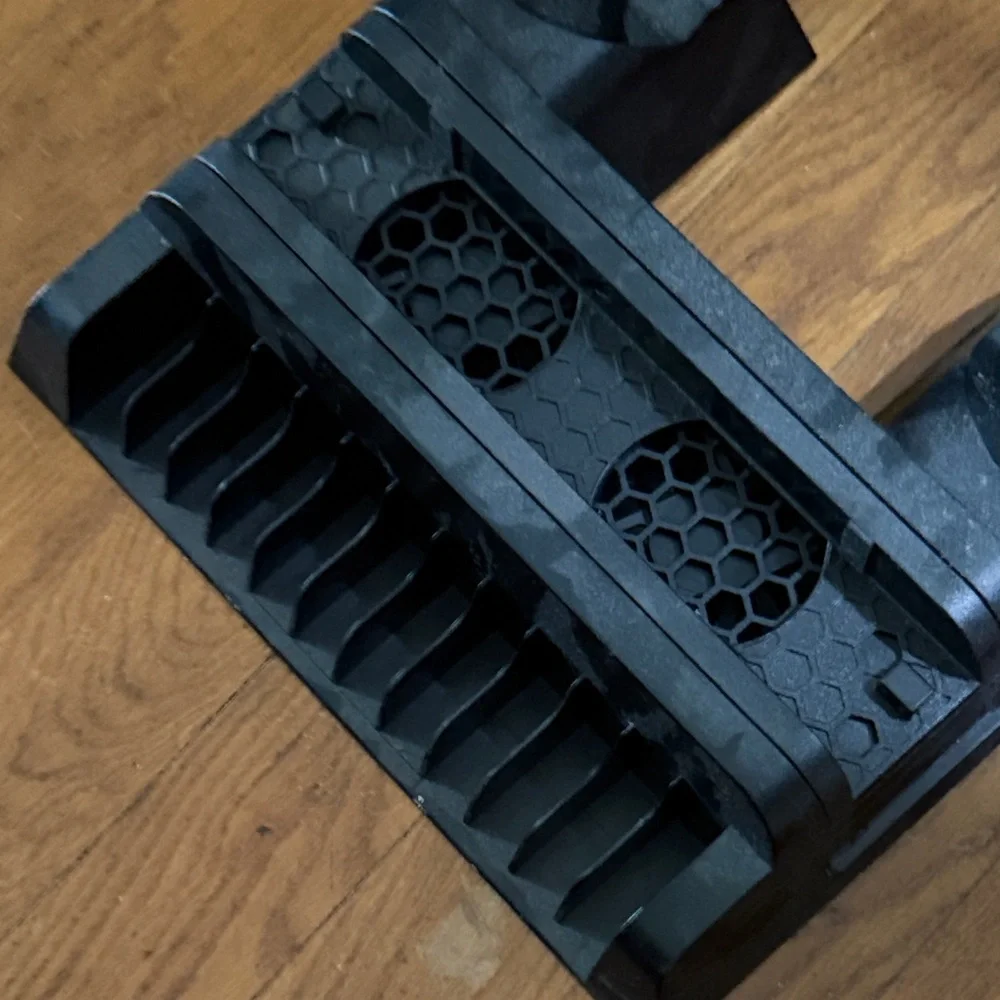 Double charger console